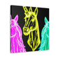 "Neon Unicorn Glow" NEON Unicorns Art Canvas