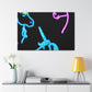 Vibrant Neon Fantasy NEON Unicorns Art Canvas