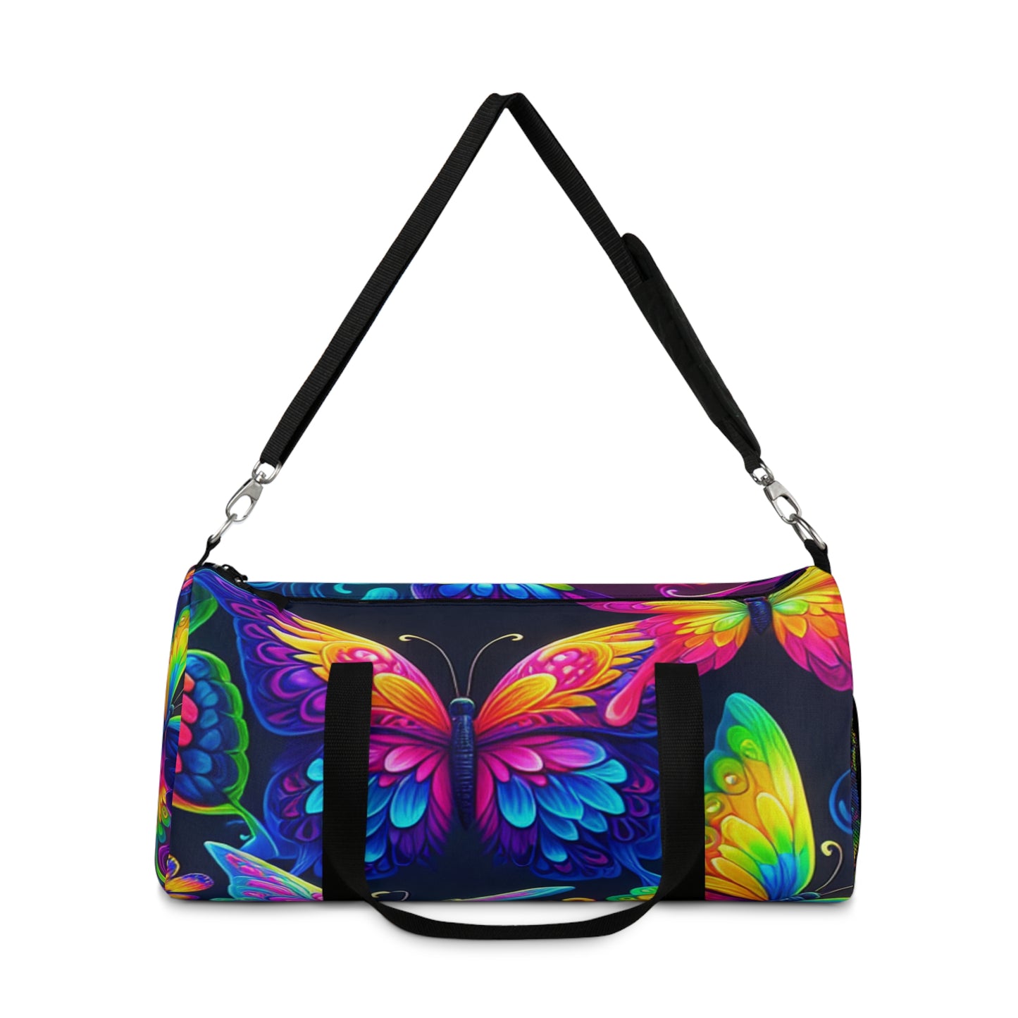 "Butterfly Lights" - Neon Butterflies Duffle Bag