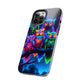 'Neon Rainbow Owls' NEON Owls Tough Phone Case