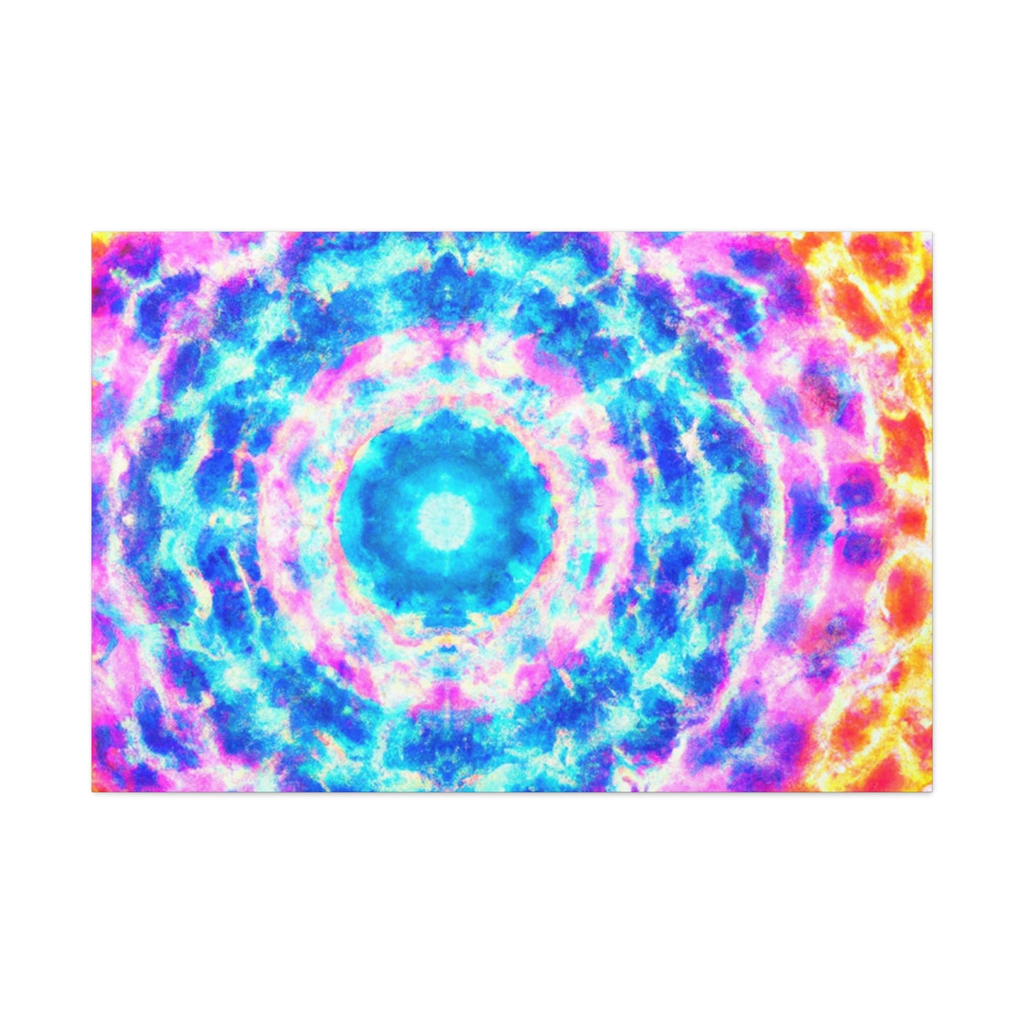 Vivid Cosmic Lightsphere Trippy Infinity Patterns Art Canvas