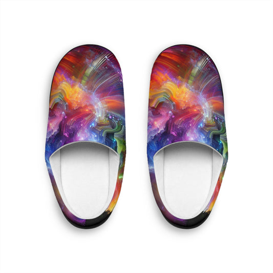 Jacques le Grand - Trippy Infity Patterns Men's Indoor Slippers