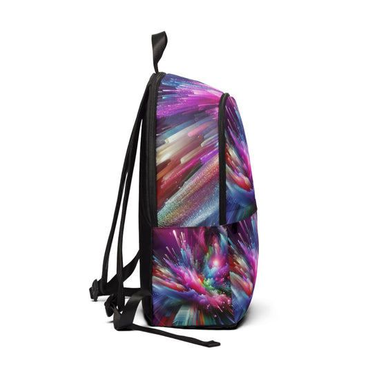 William Shakespearean - Trippy Infinty Patterns Fabric Rave Backpack