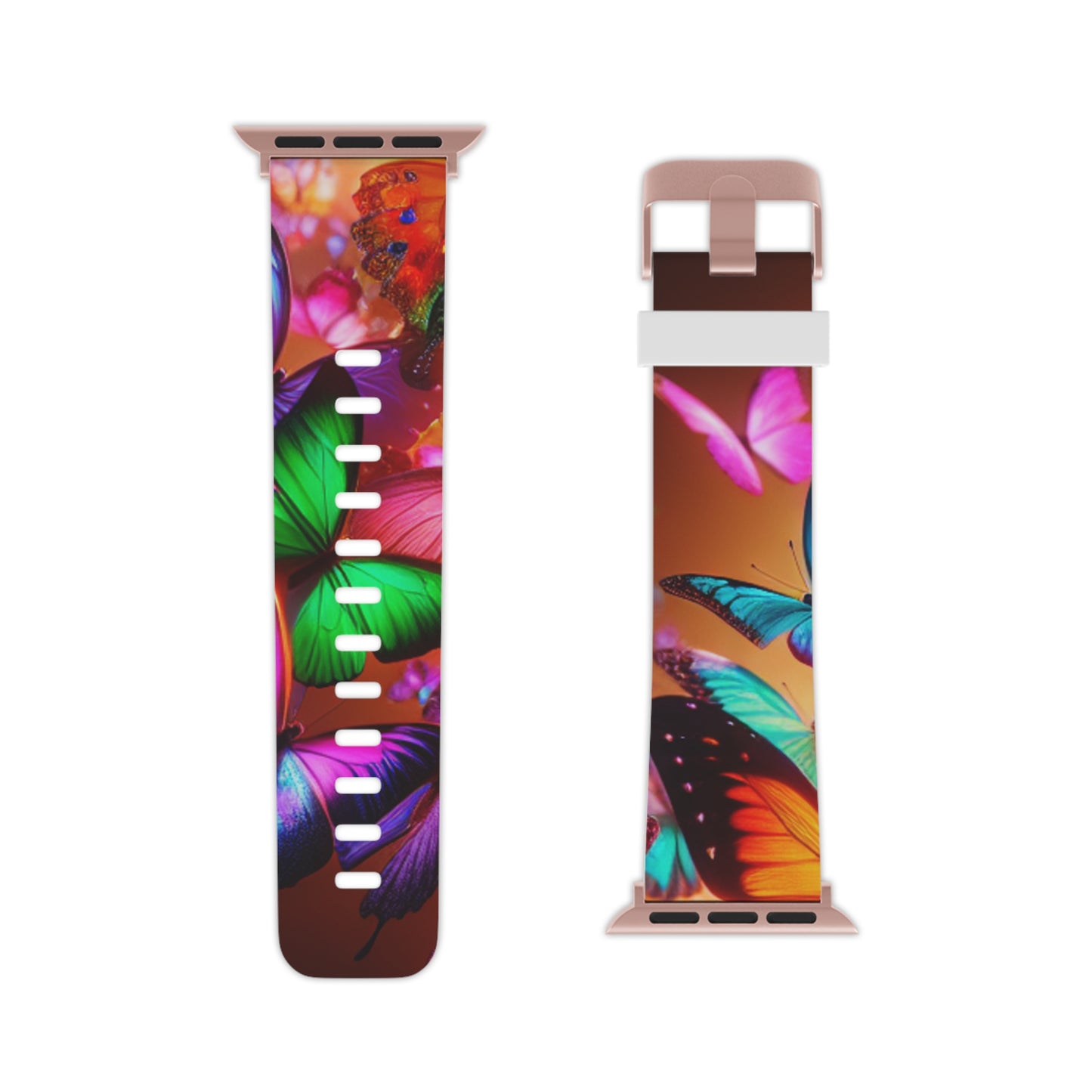 "Neon Flutterbyes" - NEON Butterflies Iwatch Band