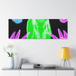 "Cosmic Mysticism" NEON Unicorns Art Canvas