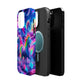 "Unicorn Prism" Neon Unicorns Premium Art Magsafe Magnet Tough IPhone 13 14 15 Pro Plus Max and Mini in Matte and Glossy Phone cases