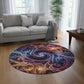 Visceral Vortex Visionary. Infinity Patterns Round Rug