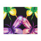 'Neon Flutter Skies' Neon Butterflies  Art Canvas