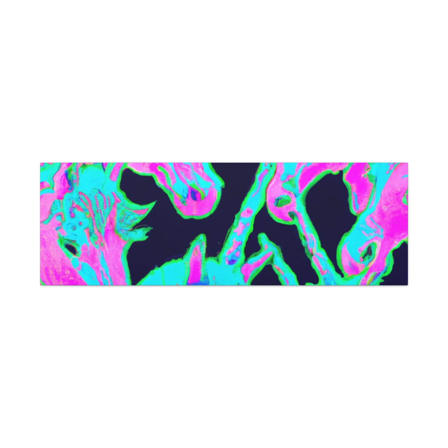 Neon Rainbow Herd NEON Unicorns Art Canvas