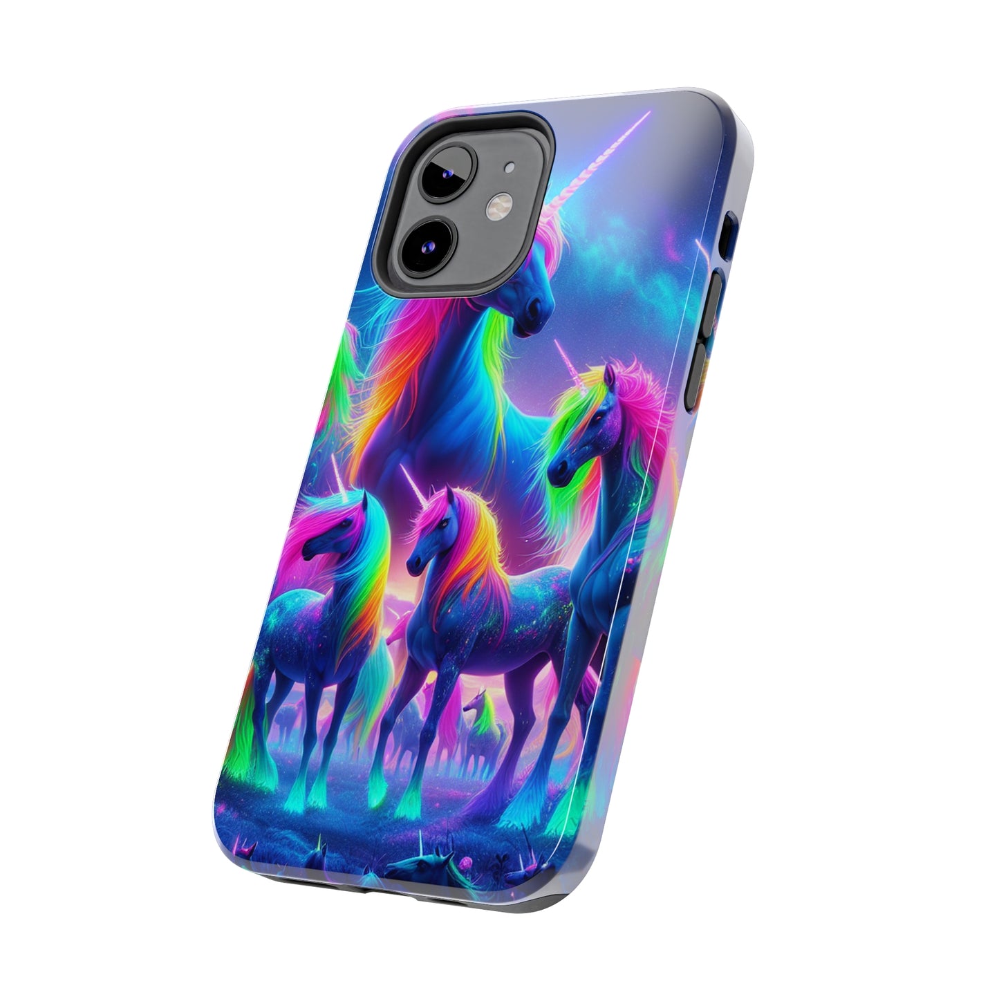 Vibrant's Mystic Muster NEON Unicorns Tough Phone Case
