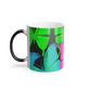 "Neon Nectar of Glowing Butterflies" Neon Butterflies 11oz Color Morphing Mug