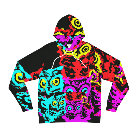 Neon Nighthoots. - NEON Owls AOP Hoodie
