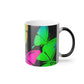 "Neon Nectar of Glowing Butterflies" Neon Butterflies 11oz Color Morphing Mug