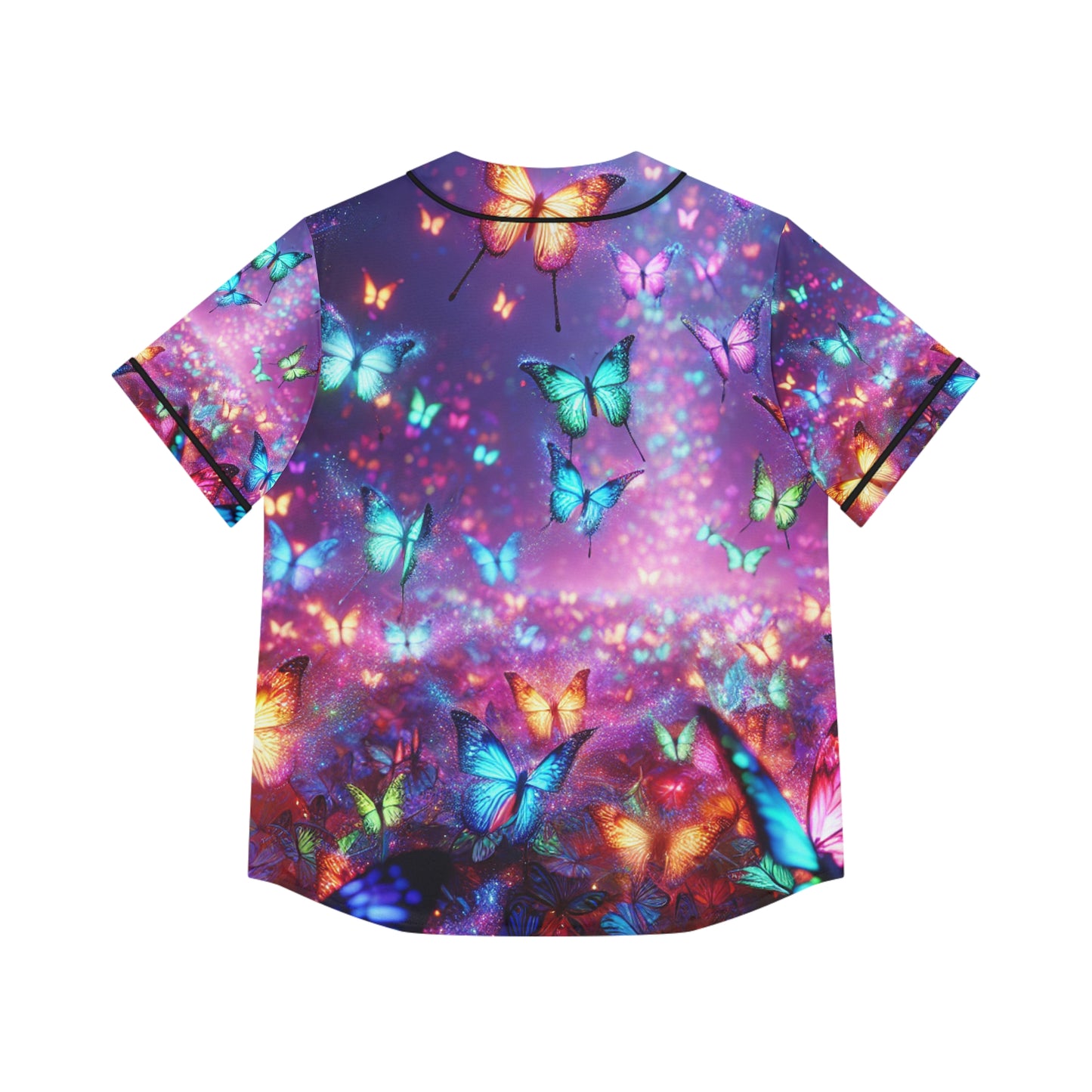 "Neon Brilliance" Neon Butterflies Womans Jersey