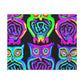 Neon Night Owls. NEON Owls Art Canvas