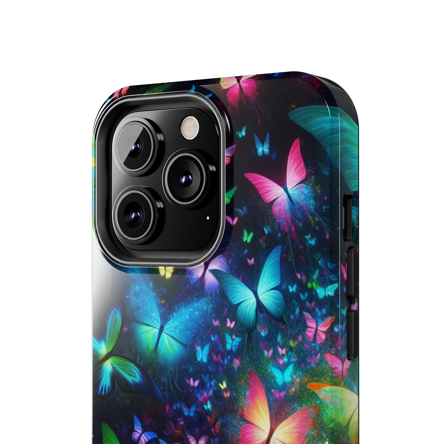Neon Rainbow Flutterings NEON Butterflies Tough Phone Case