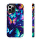Neon Flutterings. NEON Butterflies Tough Phone Case Iphone 6 7 8 9 10 11 12 13 14 SE X XR XS Pro Max Mini Plus