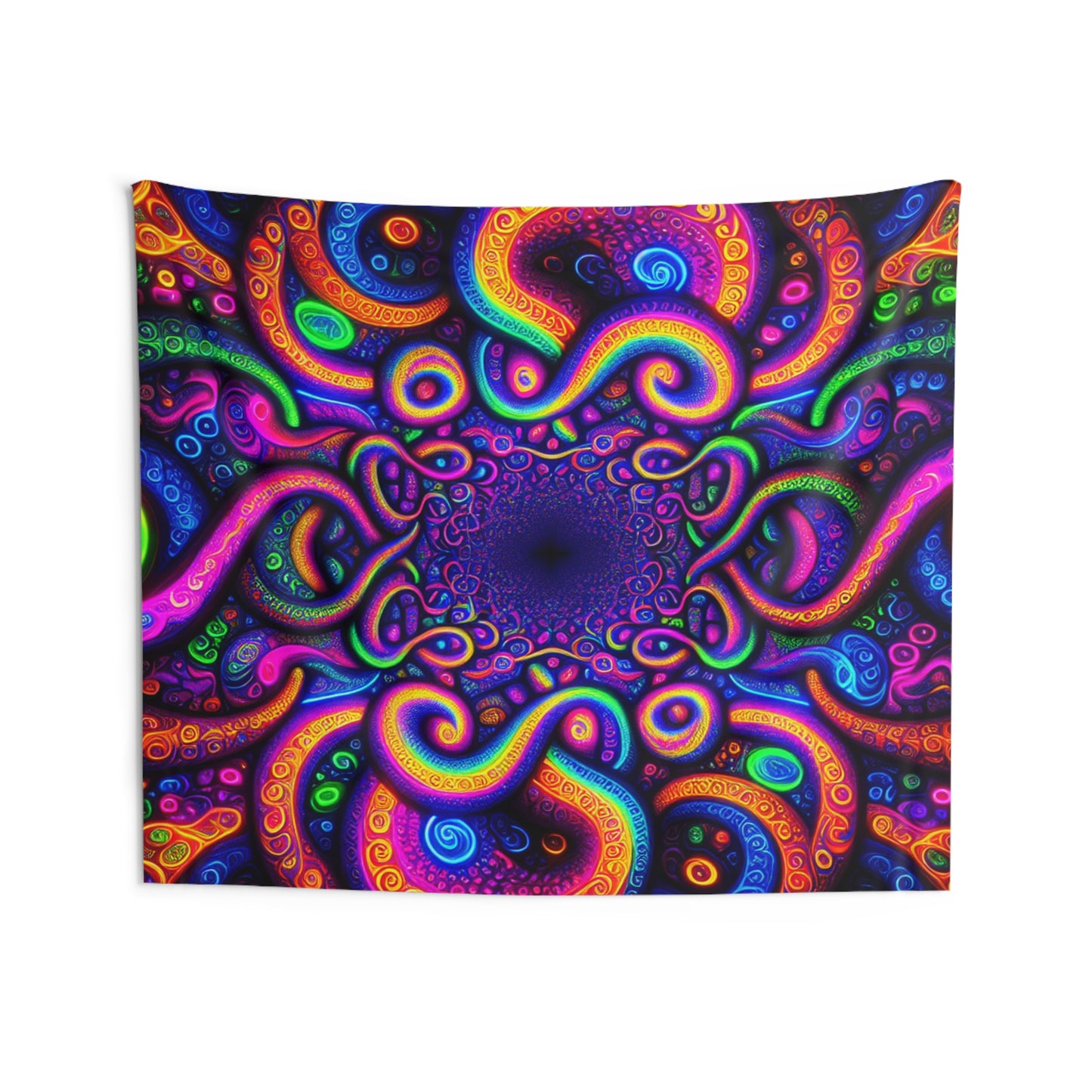 Tantric Prismatic Chromaticity. Infinity Patterns Art Tapestry