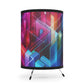 Luca di Monteverdi - Trippy Infity Patterns Art Tripod Lamp