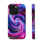 Infinite Neon Horizon Neon Trippy Infinity Patterns Premium Art Magsafe Magnet Tough IPhone 13 14 15 Pro Plus Max and Mini in Matte and Glossy Phone cases