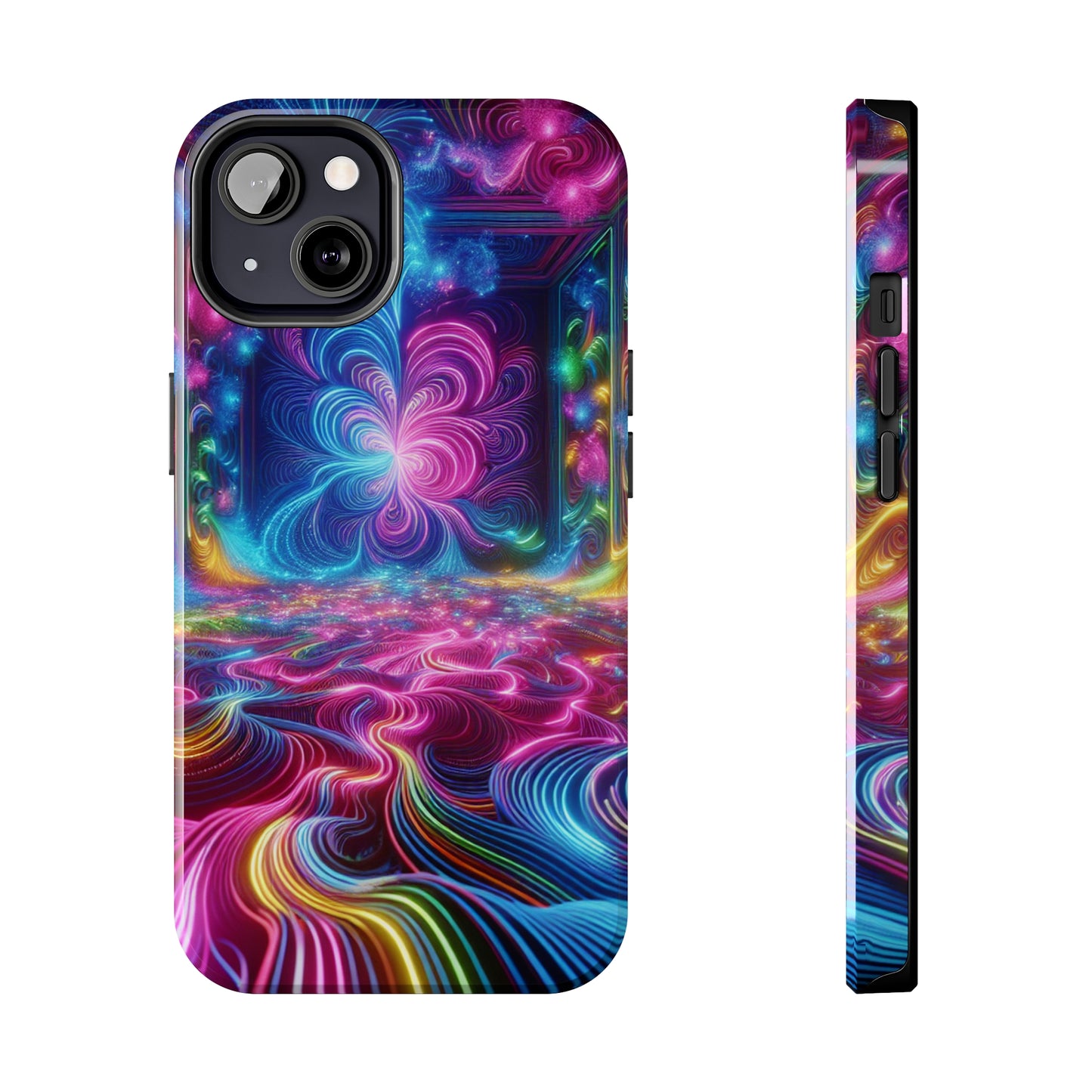 Vortex of Chromatic Wonder Trippy Infinity Patterns Tough Phone Case