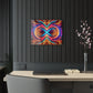Neon Spiral Infinity Dreamscape. Trippy infity Pattern 1/4" Glossy Acrylic Art