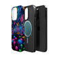 Neon Fruition Neon Butterflies and Mushrooms Premium Art Magsafe Magnet Tough IPhone 13 14 15 Pro Plus Max and Mini in Matte and Glossy Phone cases