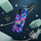 "Unicorn Prism" Neon Unicorns Premium Art Magsafe Magnet Tough IPhone 13 14 15 Pro Plus Max and Mini in Matte and Glossy Phone cases