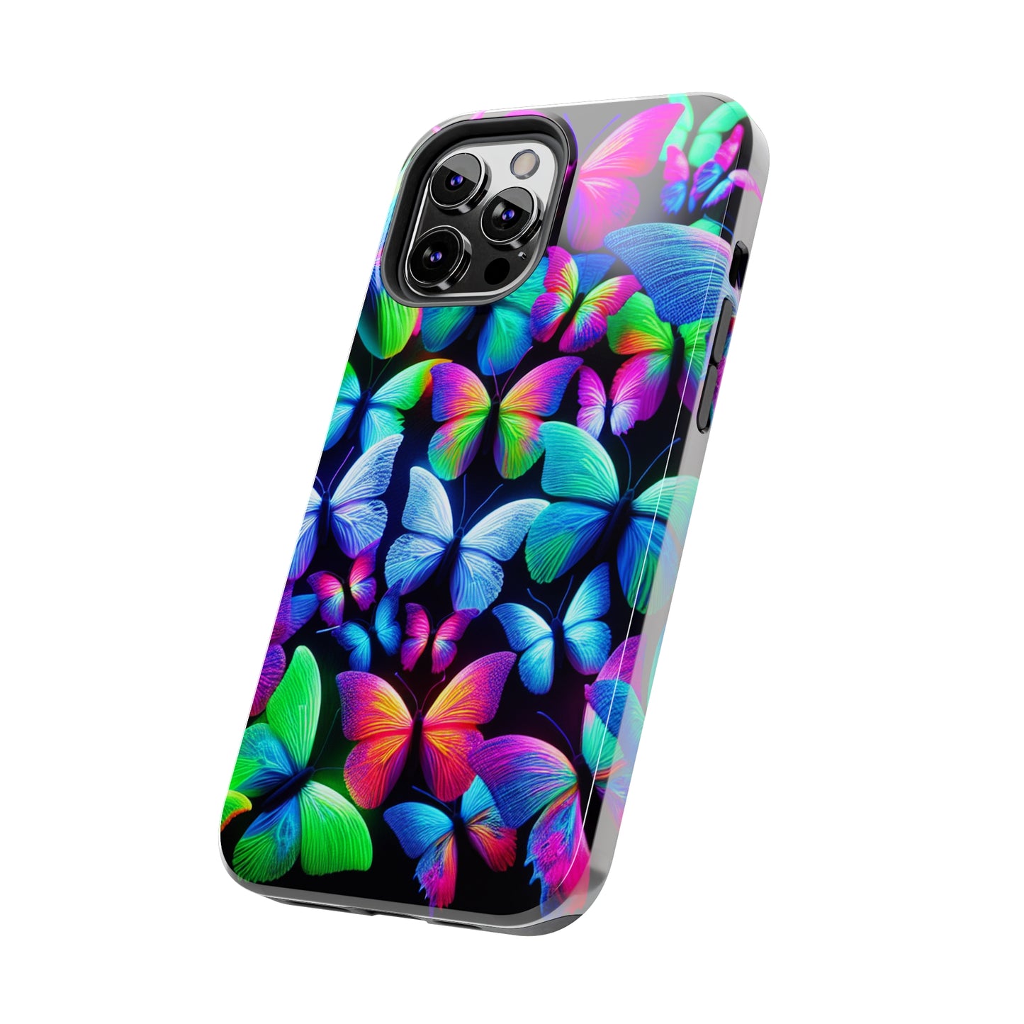 "Neon Splendor" NEON Butterflies Tough Phone Case