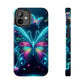"Neon Butterfly Glo-Rama" NEON Butterflies Tough Phone Case Iphone 6 7 8 9 10 11 12 13 14 SE X XR XS Pro Max Mini Plus