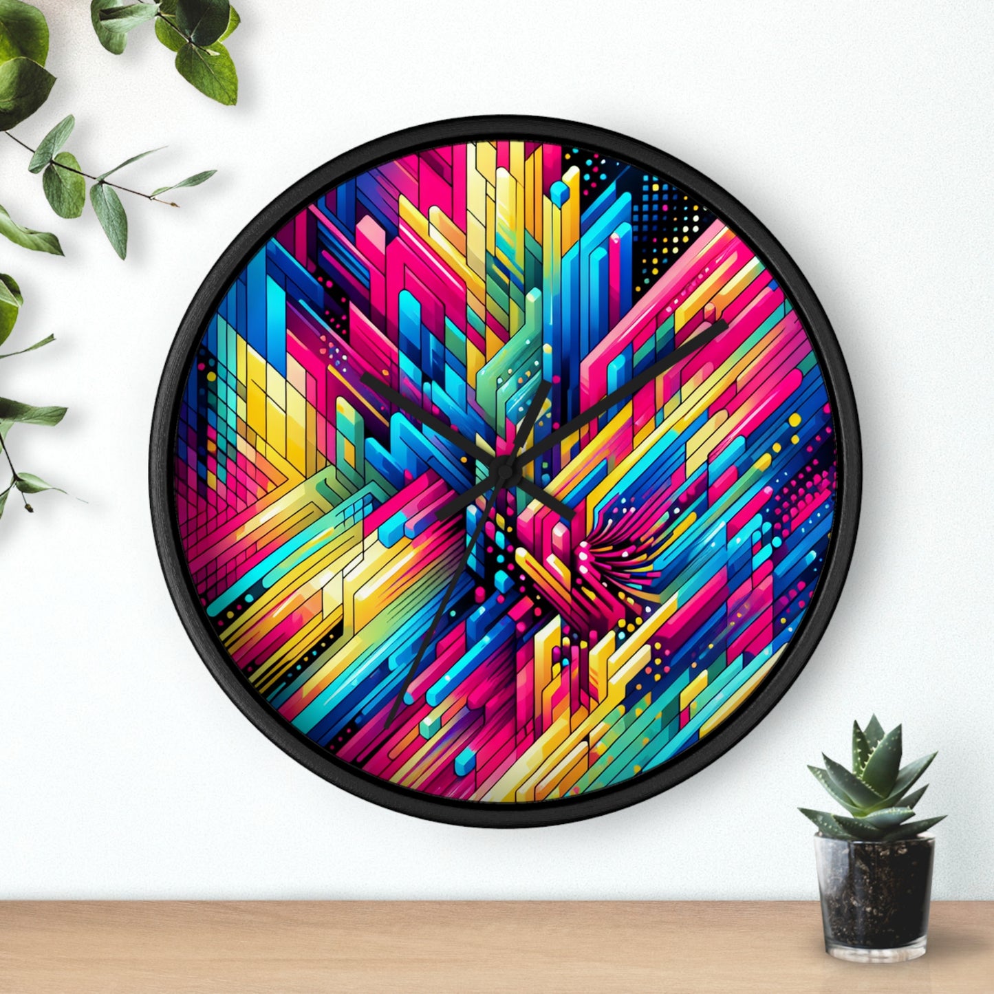 Zenobius De Vrye - Trippy Infinity Patterns Wall Clock