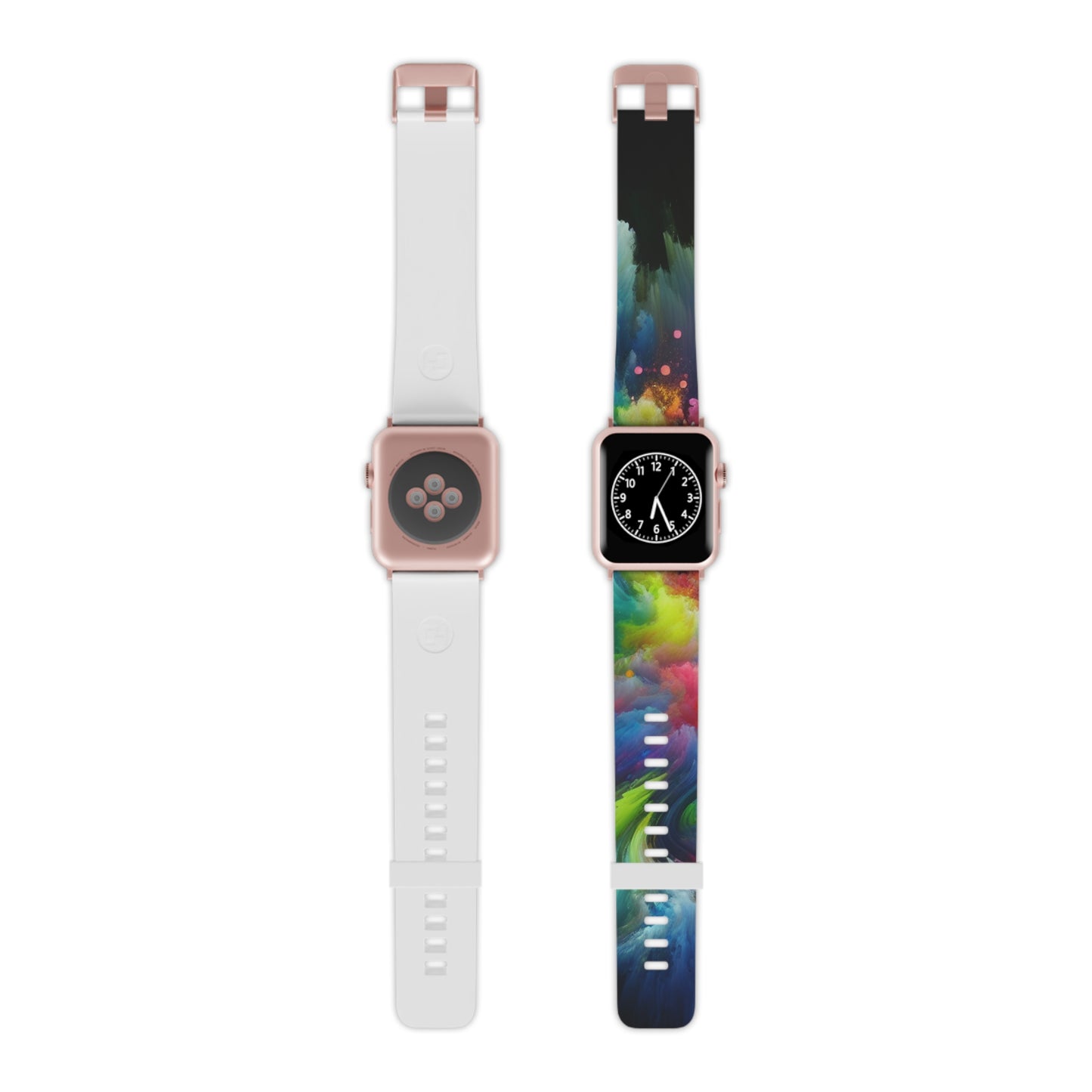 "Neon Flowscape" - Trippy Infinity Patterns Iwatch Band
