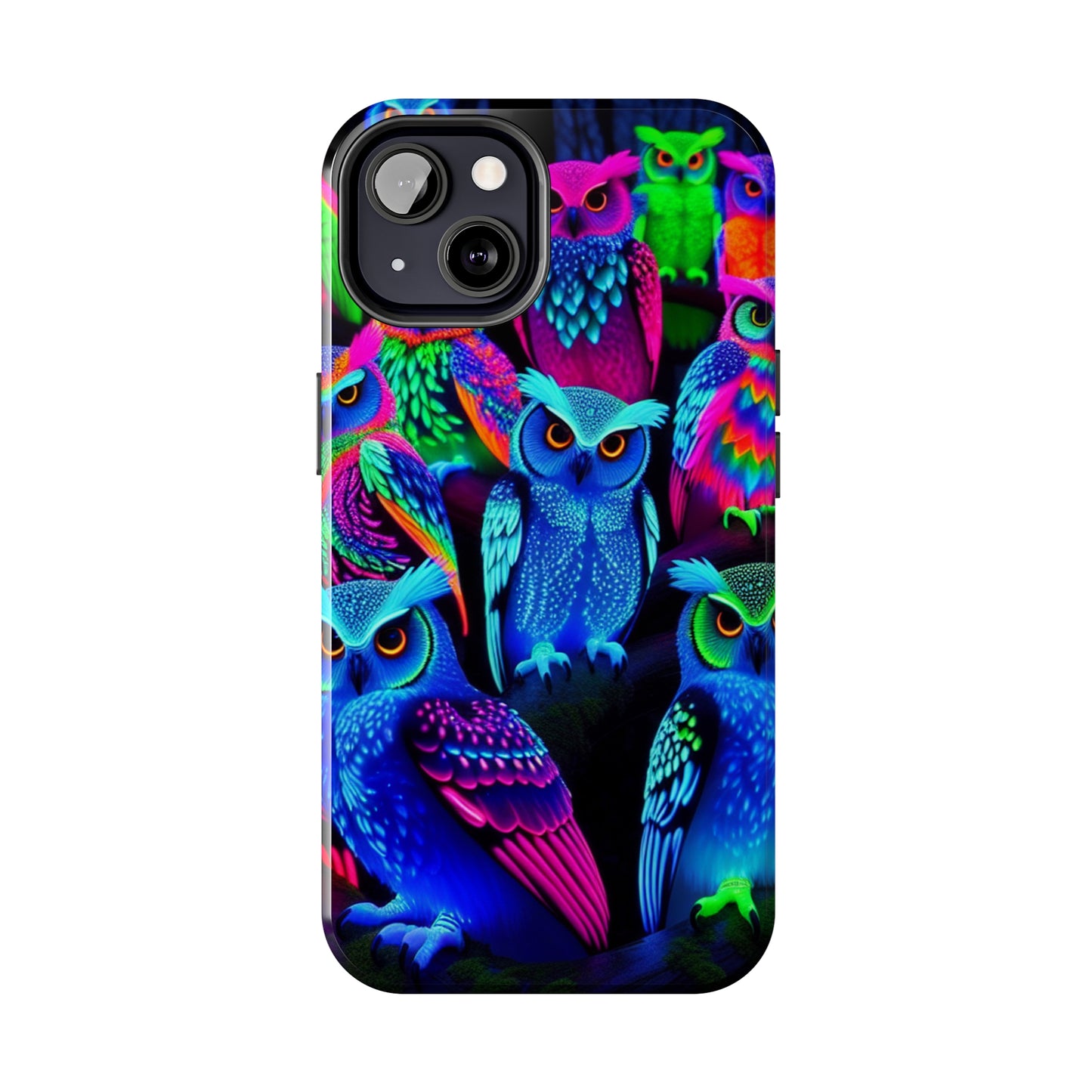 Neon Luminance Owls NEON Owls Tough Phone Case