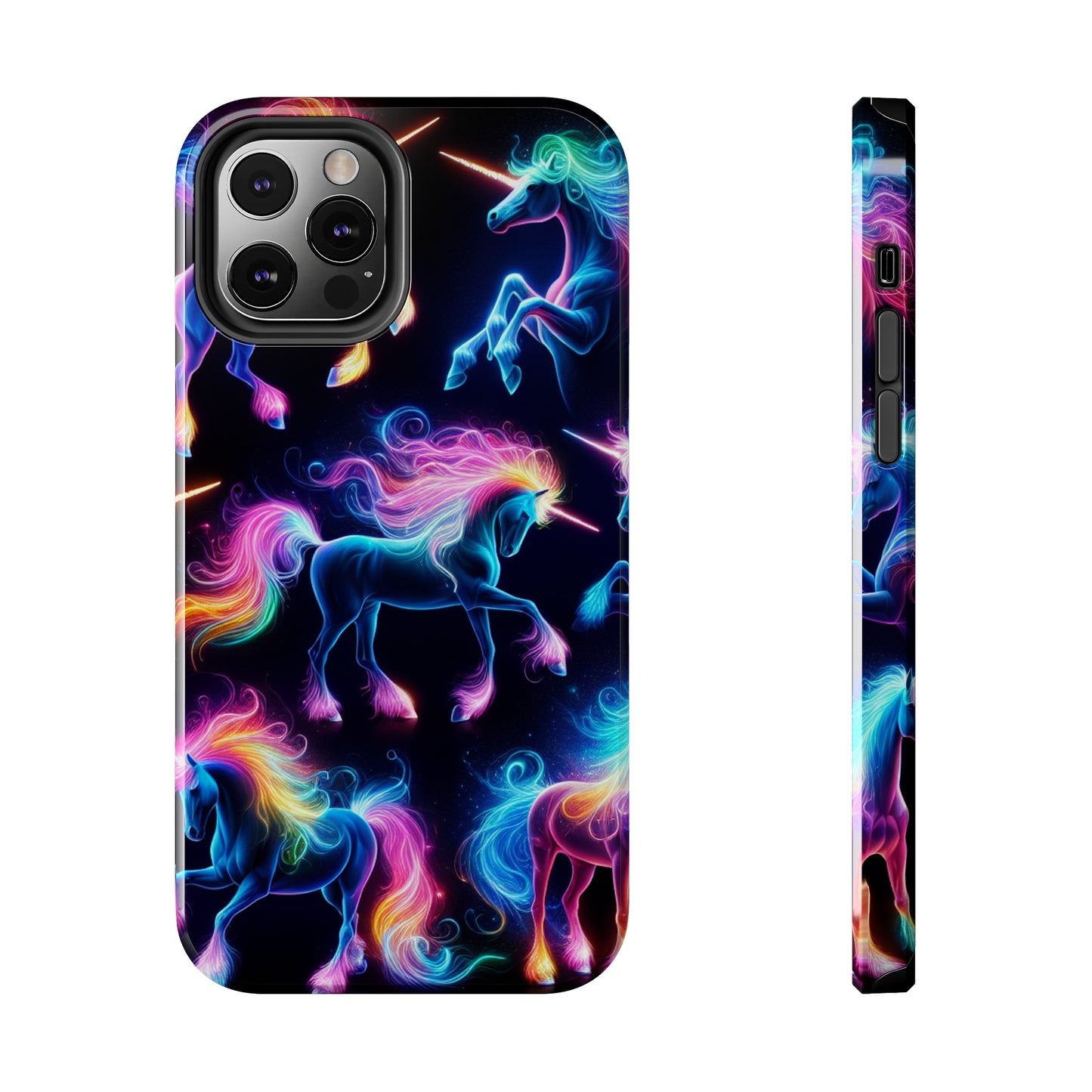 'Neon Mirage of Unicorns' NEON Unicorns Tough Phone Case