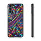 'Infinite Neon Illusion' Infinity Patterns Art Polycarbonate Phone Case