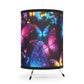 "Butterfly E-Luminescence" - NEON Butterflies Art Tripod Lamp