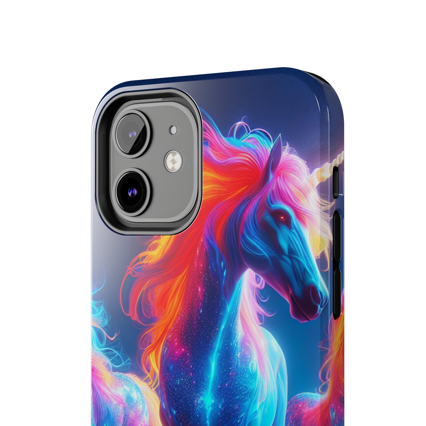 "Neon Dreamscapes: A Pride of Unicorns" NEON Unicorns Tough Phone Case