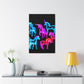 Neon Unicorn Fantasia NEON Unicorns Art Canvas