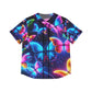 "Galaxy of Neon Butterflies" Neon Butterflies Womans Jersey