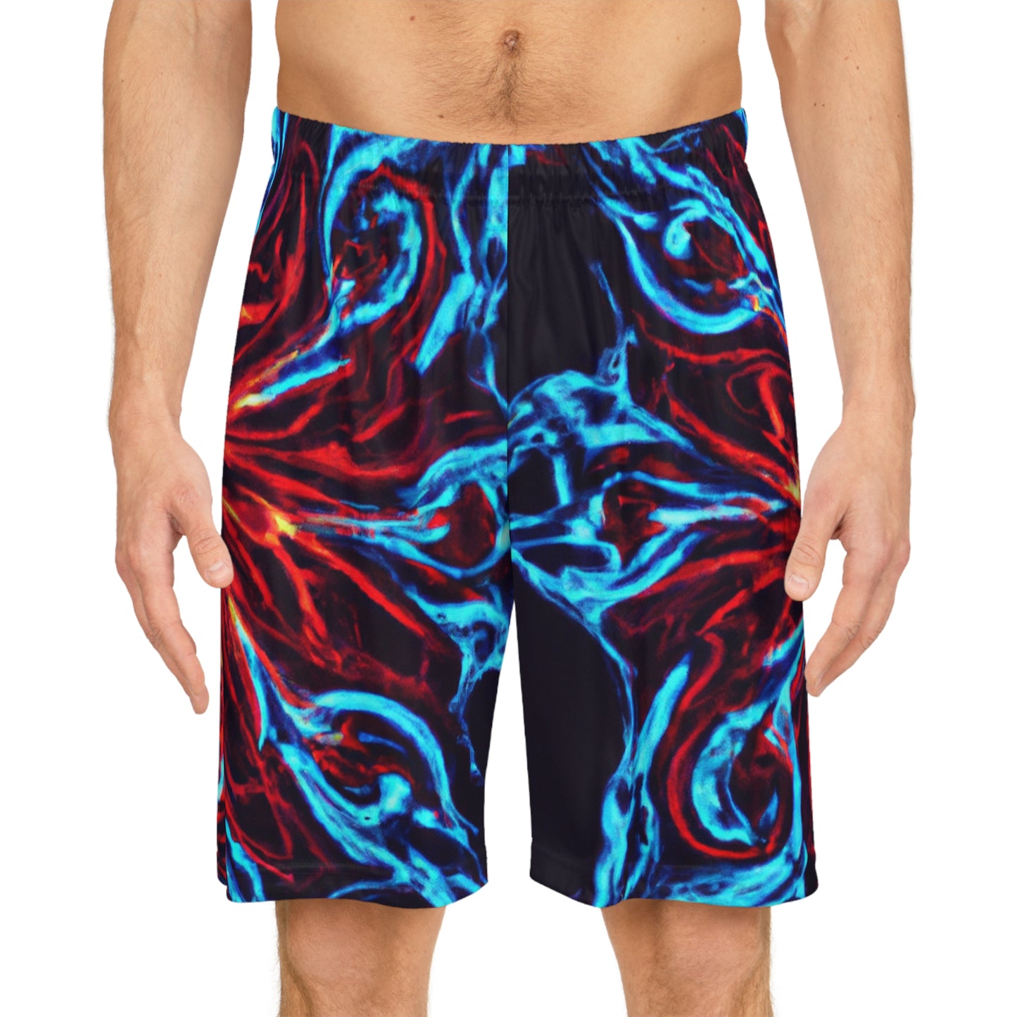 Miya de la Corte - Trippy Infinity Patterns Rave Shorts