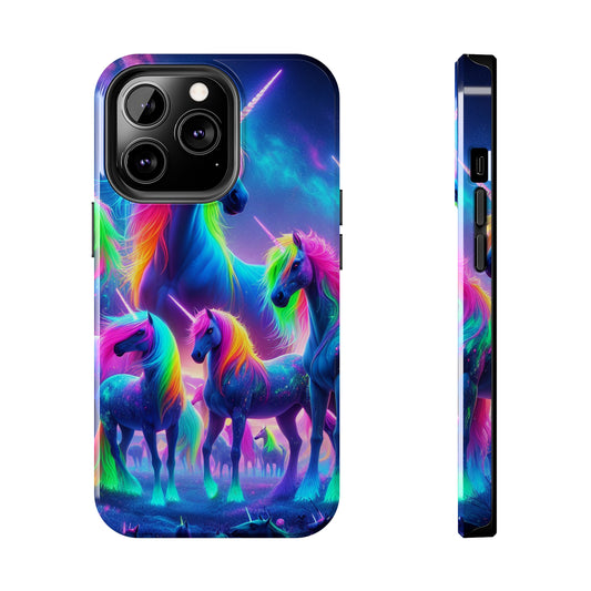 Vibrant's Mystic Muster NEON Unicorns Tough Phone Case