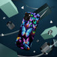 "Neon Butterflies in the Night Sky" Neon Butterflies Premium Art Magsafe Magnet Tough IPhone 13 14 15 Pro Plus Max and Mini in Matte and Glossy Phone cases