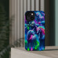 Vivid Dreamscape of Neon Unicorns Neon Unicorns Premium Art Magsafe Magnet Tough IPhone 13 14 15 Pro Plus Max and Mini in Matte and Glossy Phone cases