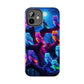 "Neon Nocturne" NEON Owls Tough Phone Case