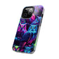 "Vivid Neon Nocturnal Symphony" NEON Owls Tough Phone Case
