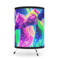 "Dreamscape of Neon Unicorns" - NEON Unicorns Art Tripod Lamp