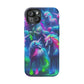 Vivid Dreamscape of Neon Unicorns Neon Unicorns Premium Art Magsafe Magnet Tough IPhone 13 14 15 Pro Plus Max and Mini in Matte and Glossy Phone cases