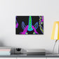 Vibrant Neon Magic. NEON Unicorns Art Canvas