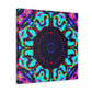 Vibrant Trippy Neon Infinity Prismatic Play. Trippy Infinity Patterns Art Canvas