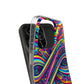 'Infinite Neon Illusion' Infinity Patterns Art Polycarbonate Phone Case